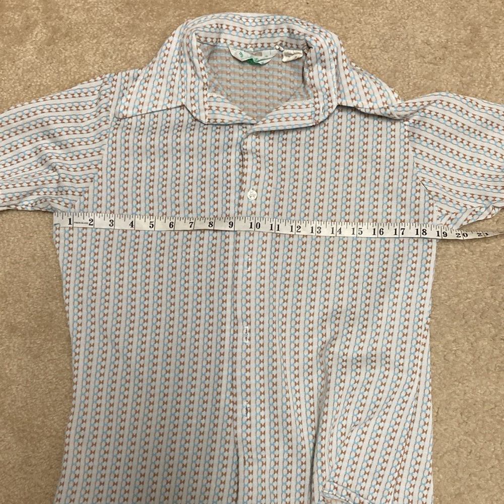 Vintage B Altman & Co men’s polyester button Down Shirt - Picture 3 of 4
